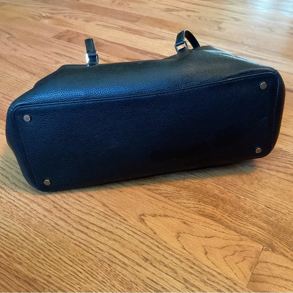 Kate Spade Black Pebble Leather Bag and Matching Wallet